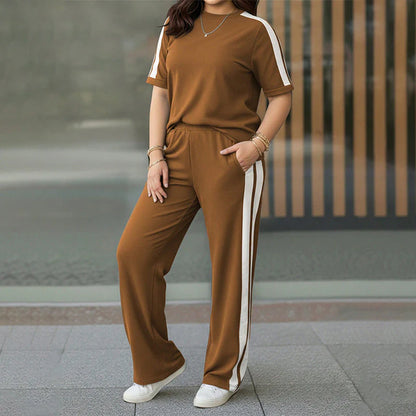 Women's Contrast Stripe Lounge Set