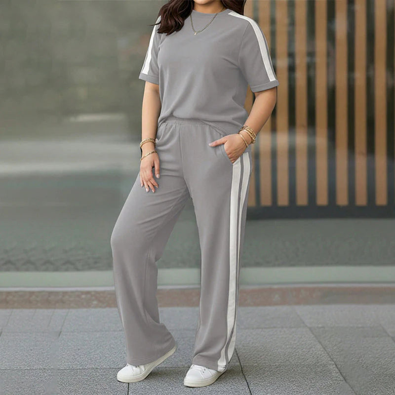 Women's Contrast Stripe Lounge Set