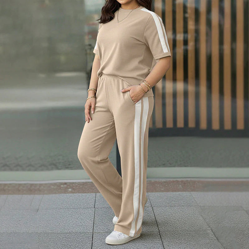 Women's Contrast Stripe Lounge Set