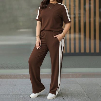 Women's Contrast Stripe Lounge Set