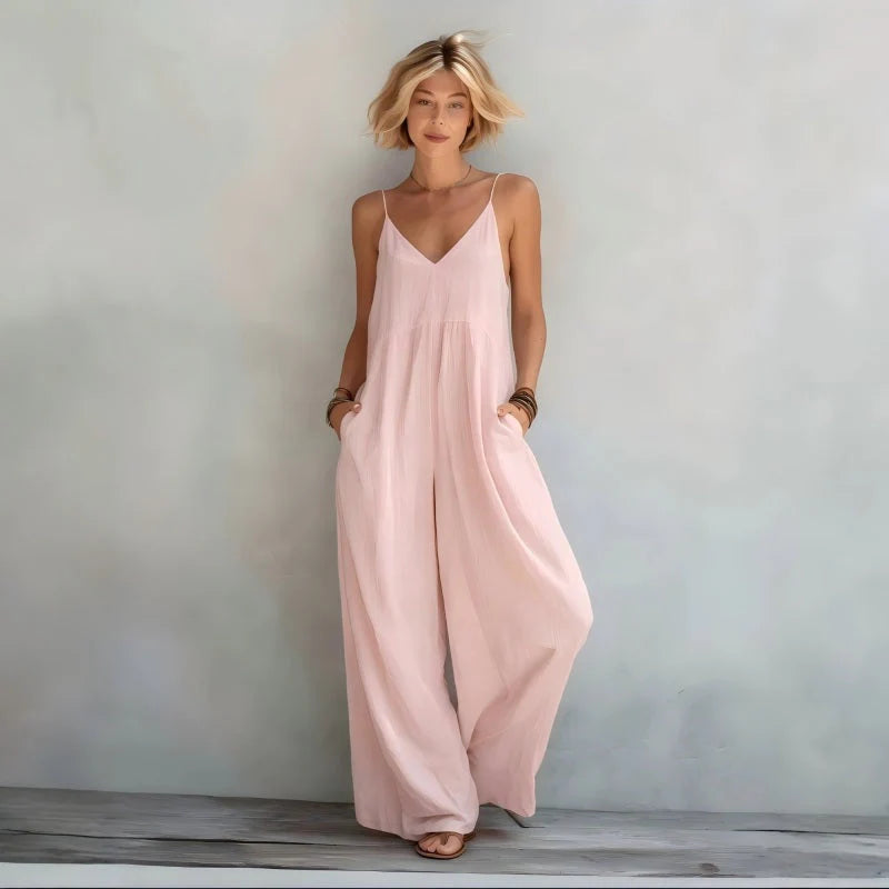 Women's Wide Leg Cami Jumpsuit