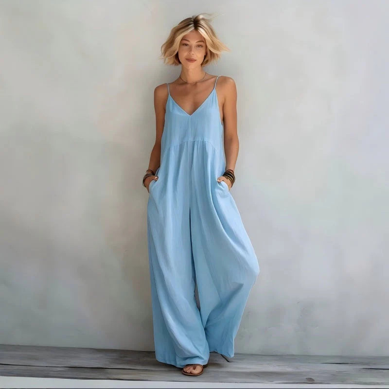 Women's Wide Leg Cami Jumpsuit