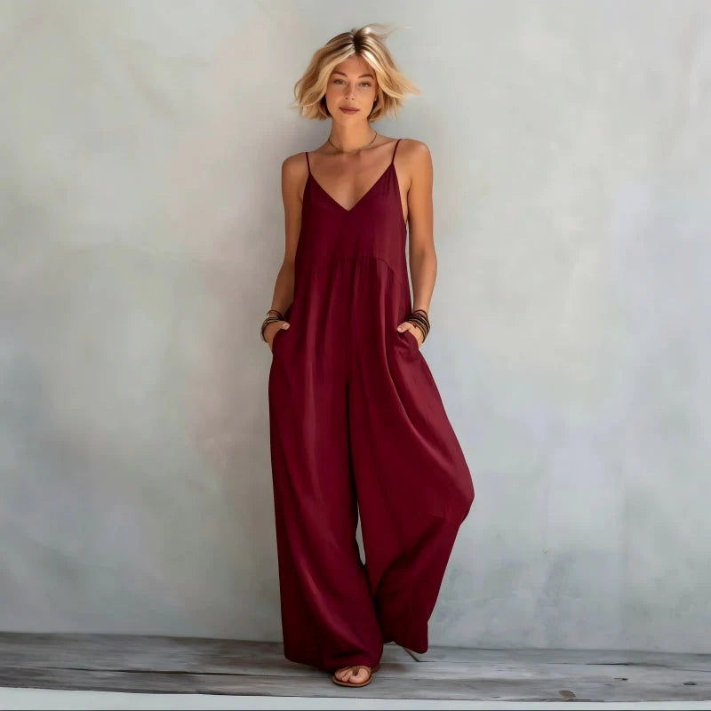 Women's Wide Leg Cami Jumpsuit