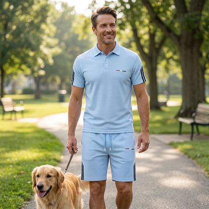 Men's Polo Shirt & Shorts Set