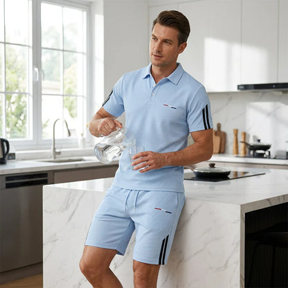 Men's Polo Shirt & Shorts Set