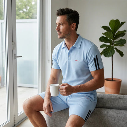 Men's Polo Shirt & Shorts Set