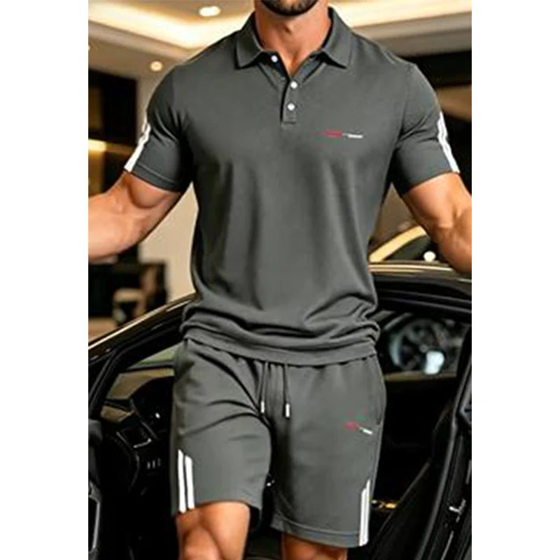 Men's Polo Shirt & Shorts Set