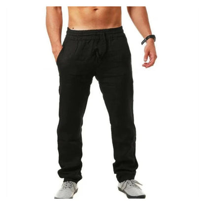 Men's Drawstring Linen Pants