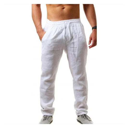 Men's Drawstring Linen Pants