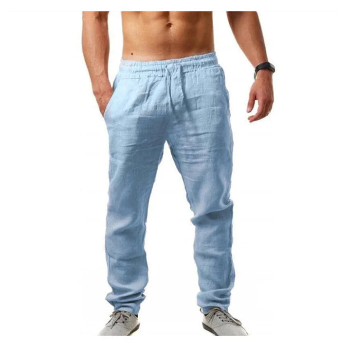 Men's Drawstring Linen Pants