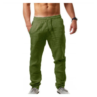 Men's Drawstring Linen Pants