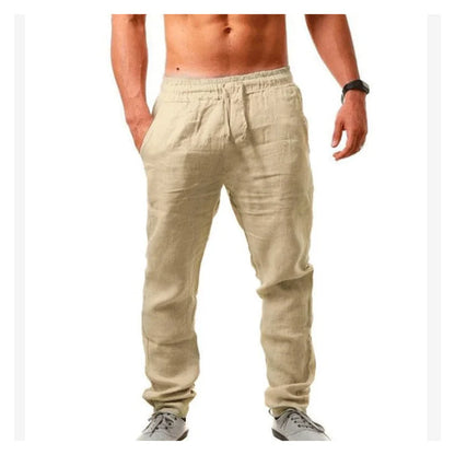Men's Drawstring Linen Pants
