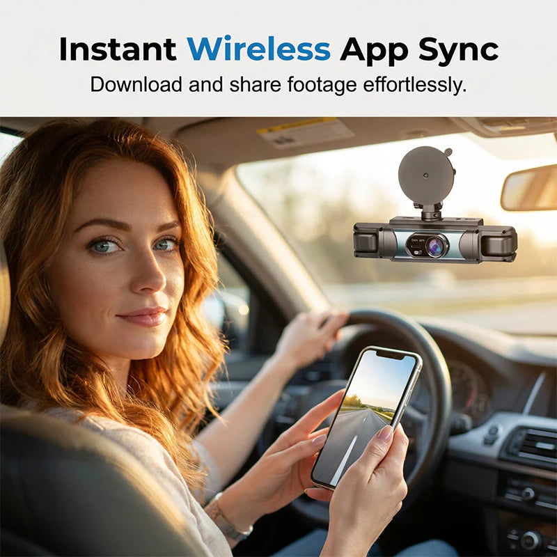 Multi-Lens WiFi Dashcam