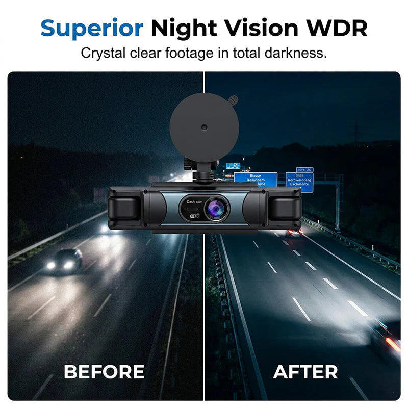 Multi-Lens WiFi Dashcam