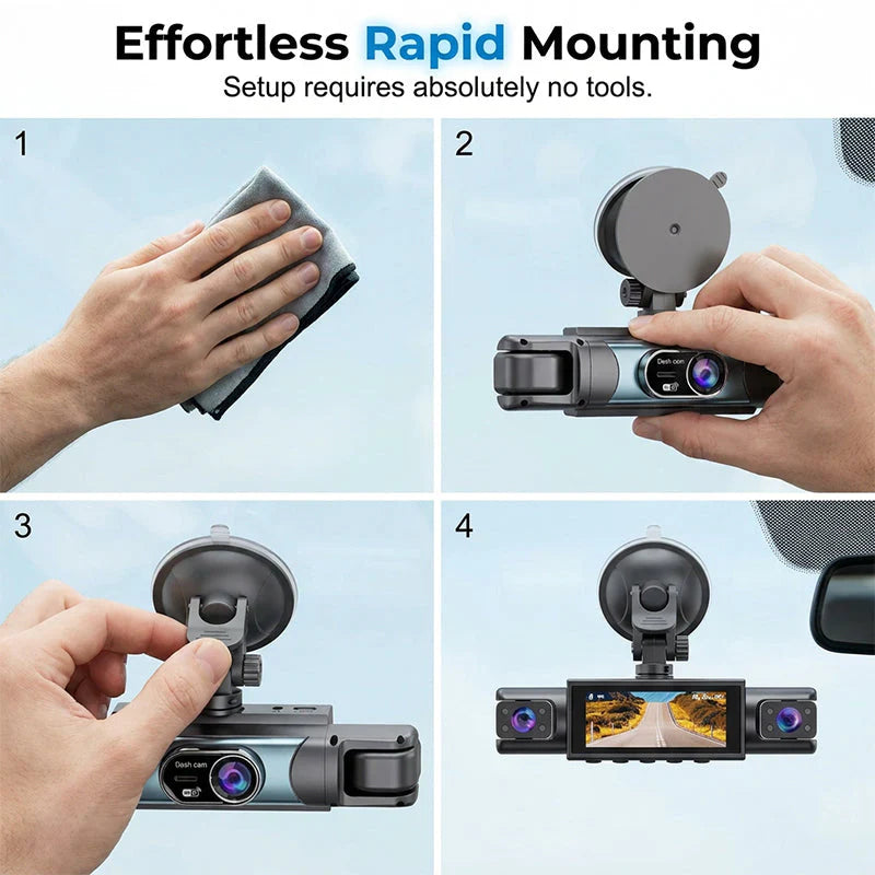 Multi-Lens WiFi Dashcam