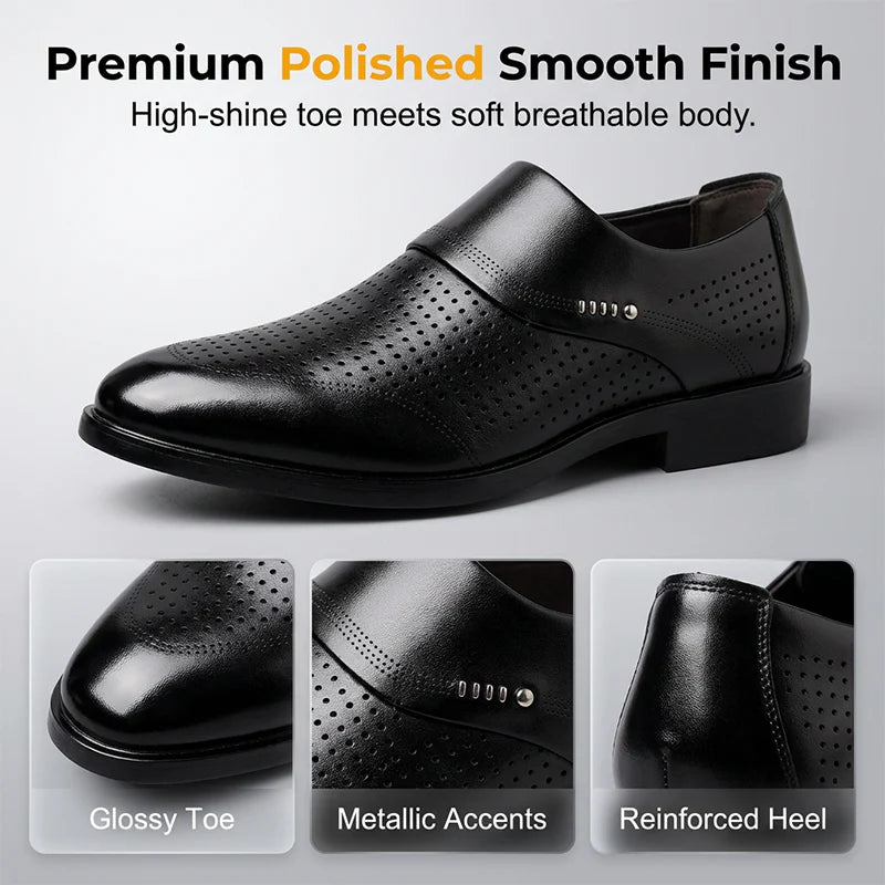 Men's Perforated Slip-On Dress Shoes