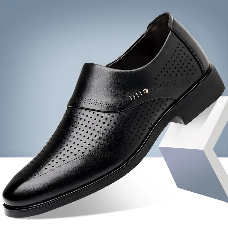Men's Perforated Slip-On Dress Shoes