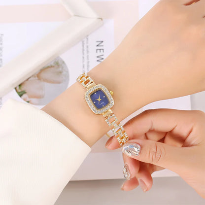 Women's Square Crystal Bracelet Watch