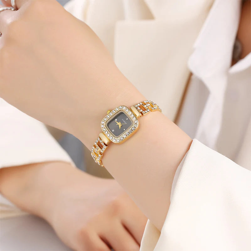Women's Square Crystal Bracelet Watch