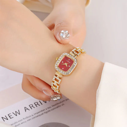 Women's Square Crystal Bracelet Watch