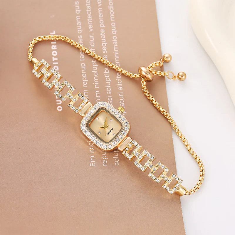 Women's Square Crystal Bracelet Watch