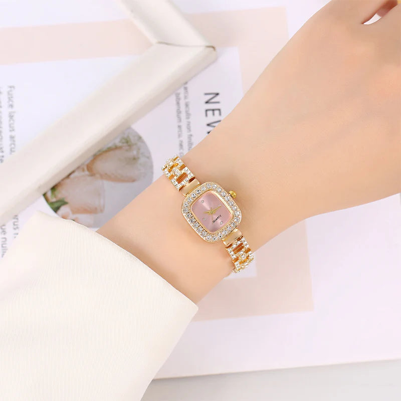 Women's Square Crystal Bracelet Watch