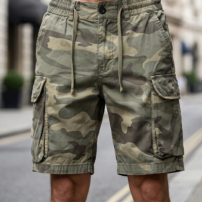 Men's Camouflage Multi-Pocket Cargo Shorts