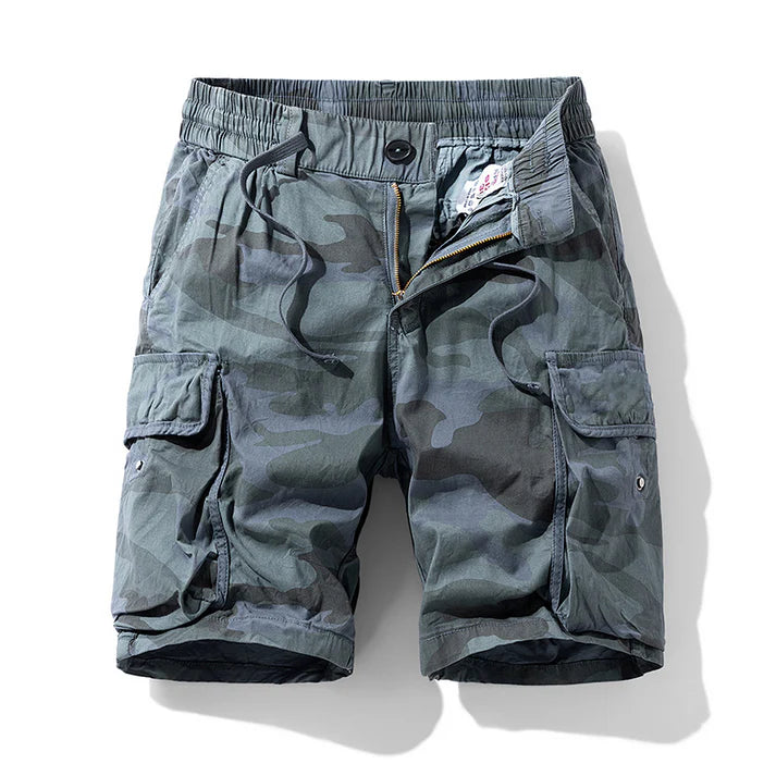 Men's Camouflage Multi-Pocket Cargo Shorts