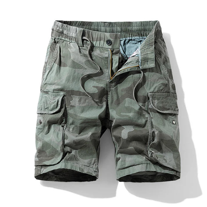 Men's Camouflage Multi-Pocket Cargo Shorts