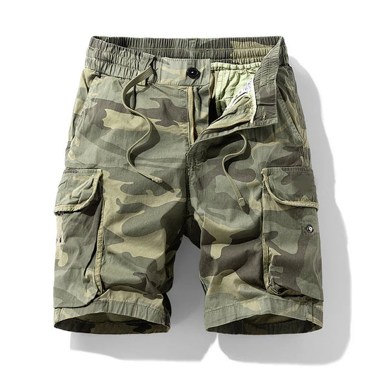 Men's Camouflage Multi-Pocket Cargo Shorts
