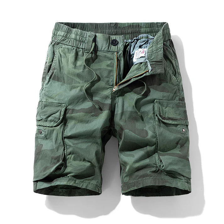 Men's Camouflage Multi-Pocket Cargo Shorts