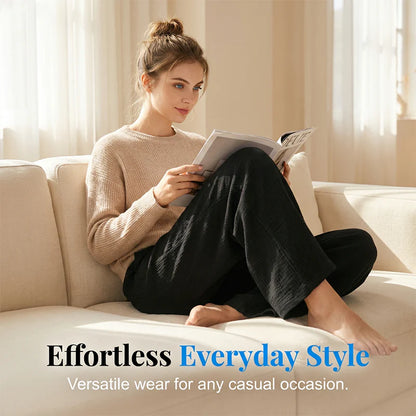Women's Elastic Waist Drawstring Lounge Pants