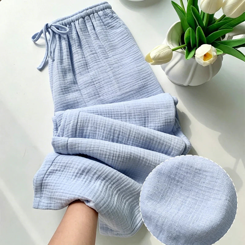 Women's Elastic Waist Drawstring Lounge Pants