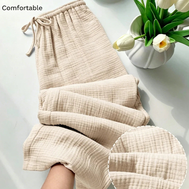 Women's Elastic Waist Drawstring Lounge Pants