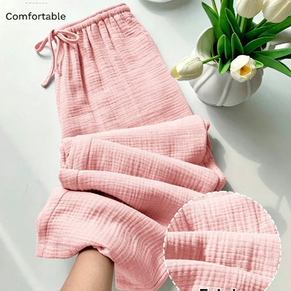 Women's Elastic Waist Drawstring Lounge Pants