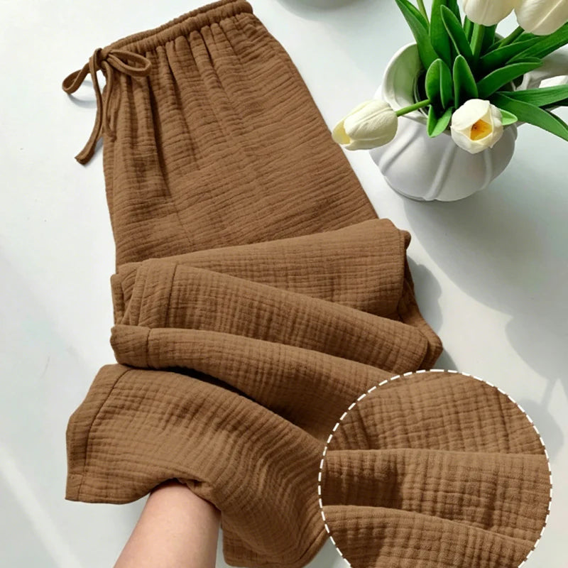 Women's Elastic Waist Drawstring Lounge Pants