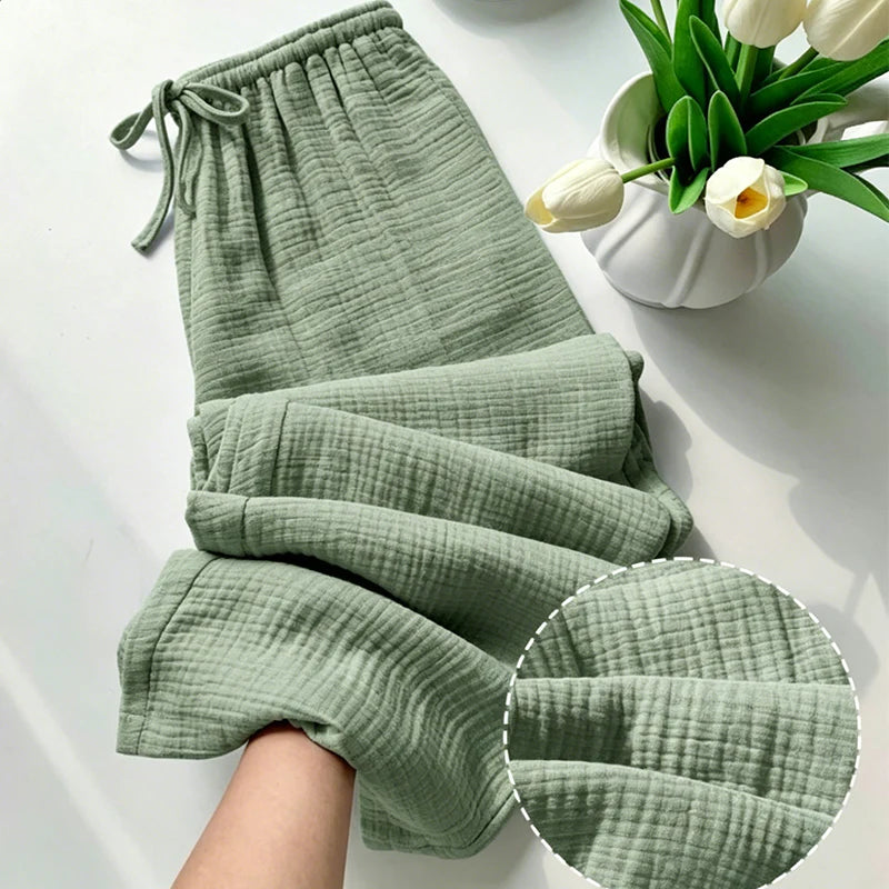Women's Elastic Waist Drawstring Lounge Pants