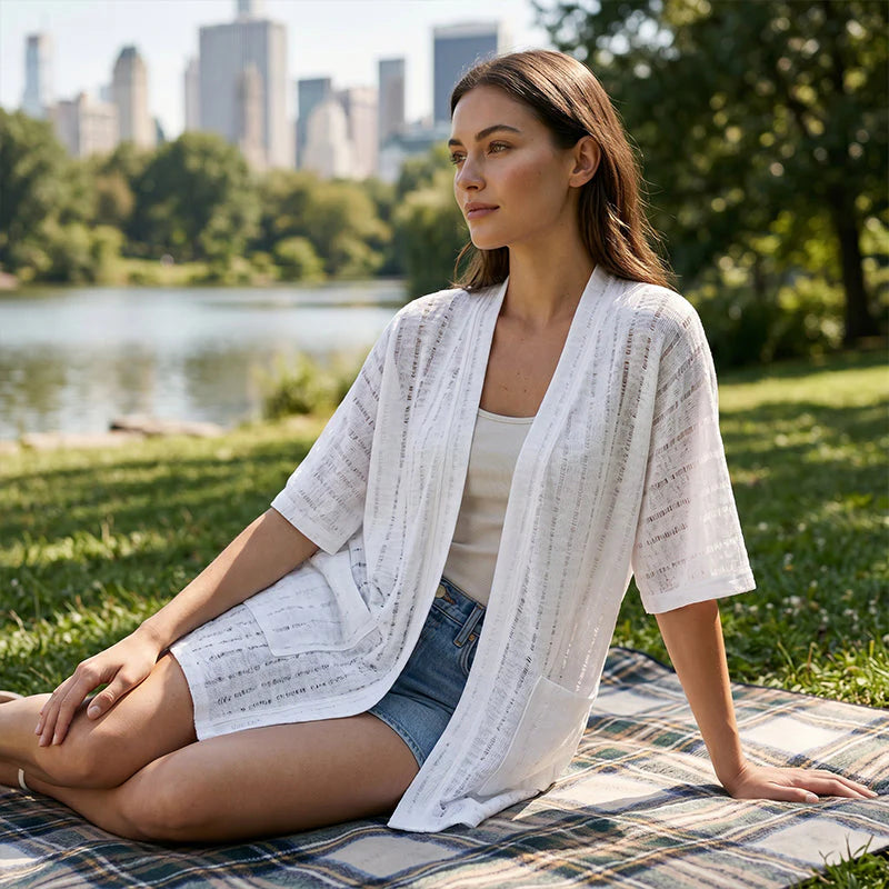 Women's Open Front Knit Cardigan
