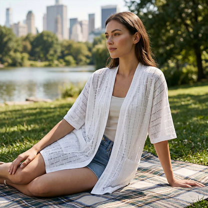 Women's Open Front Knit Cardigan