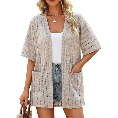 Women's Open Front Knit Cardigan