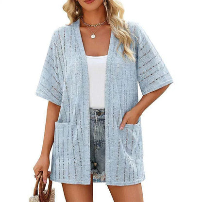 Women's Open Front Knit Cardigan