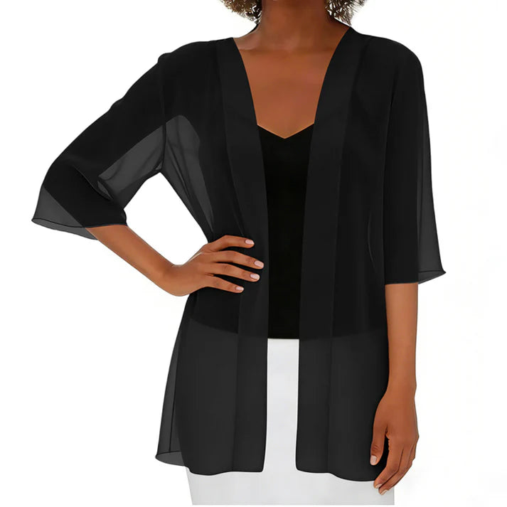 Women's Open Front Sheer Cardigan