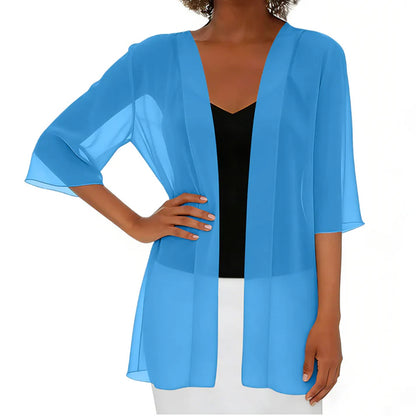 Women's Open Front Sheer Cardigan
