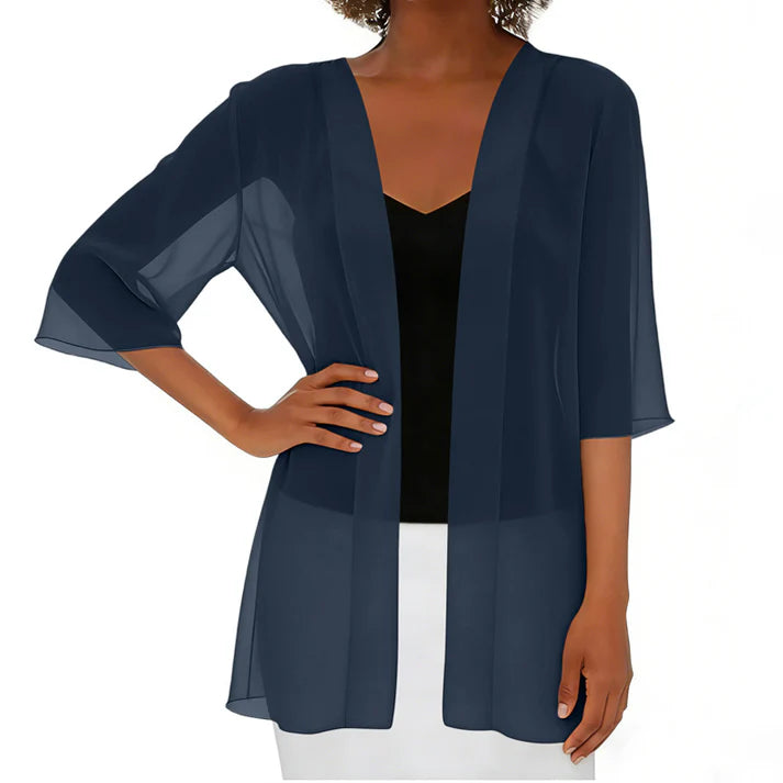 Women's Open Front Sheer Cardigan
