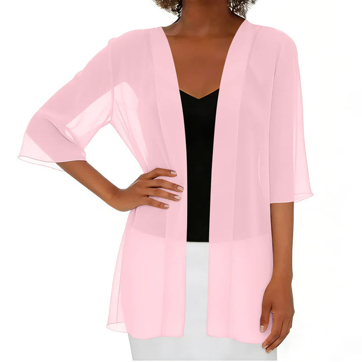 Women's Open Front Sheer Cardigan