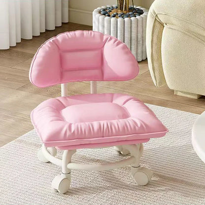 Rolling Swivel Stool with Backrest