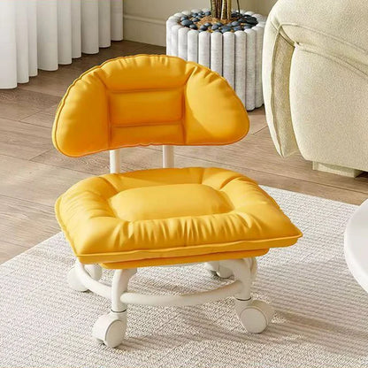 Rolling Swivel Stool with Backrest
