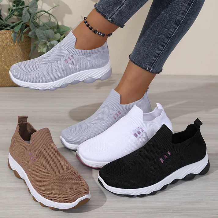 Women's Slip-On Knit Walking Sneakers