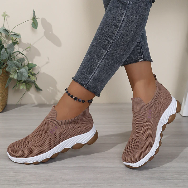 Women's Slip-On Knit Walking Sneakers