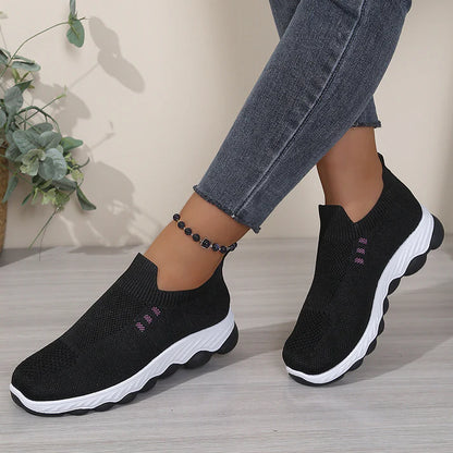 Women's Slip-On Knit Walking Sneakers
